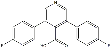 3,5-Bis(4-fluorophenyl)isonicotinic acid Struktur