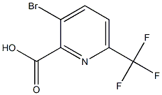 3-Bromo-6-(trifluoromethyl)-2-pyridinecarboxylic acid Struktur