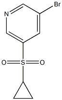 3-bromo-5-(cyclopropylsulfonyl)pyridine Struktur