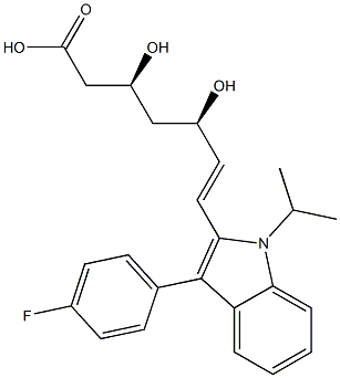 Fluvastatin for system suitability Struktur