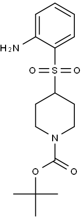 4-(2-Amino-benzenesulfonyl)-piperidine-1-carboxylic acid tert-butyl ester Struktur