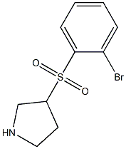 3-(2-Bromo-benzenesulfonyl)-pyrrolidine Struktur