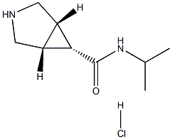 (1R,5S,6s)-N-isopropyl-3-azabicyclo[3.1.0]hexane-6-carboxamide hydrochloride Struktur