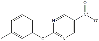 5-nitro-2-(M-tolyloxy)pyriMidine Struktur