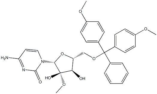 5'-O-(4,4'-dimethoxytrityl)-2'-methoxycytidine Struktur