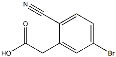 2-(5-bromo-2-cyanophenyl)acetic acid Struktur