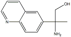 2-amino-2-(quinolin-6-yl)propan-1-ol Struktur