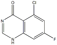 5-chloro-7-fluoroquinazolin-4(1H)-one Struktur