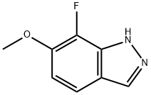 7-Fluoro-6-methoxy-1H-indazole Struktur