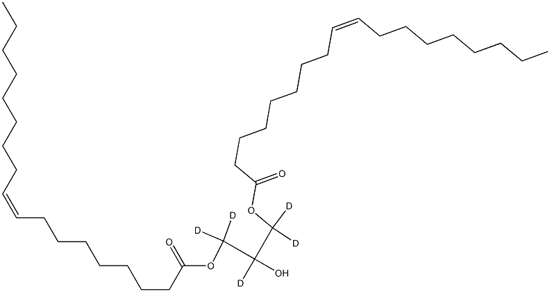 1,3-Dioleoylglycerol-d5 Struktur