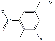 (3-Bromo-4-fluoro-5-nitro-phenyl)-methanol Struktur