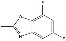 5,7-Difluoro-2-methyl-benzooxazole Struktur