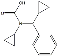 PHENYL(DICYCLOPROPYL)METHYLAMINOFORMATE Struktur