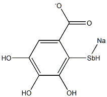 SODIUMANTIMONYLGALLATE Struktur