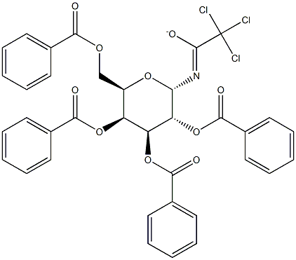 2,3,4,6-Tetra-O-benzoyl-a-D-galactopyranosyltrichloroacetimidate Struktur