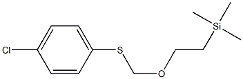 [2-(4-Chlorophenylthiomethoxy)ethyl]trimethylsilane Struktur