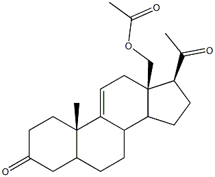 3,20-Dioxopregn-9(11)-en-18-yl acetate Struktur