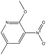 2-Methoxy-5-methyl-3-nitropyridine 98% Struktur