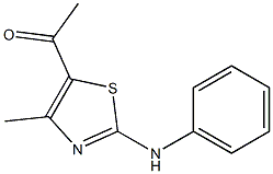 5-Acetyl-4-methyl-2-(phenylamino)-1,3-thiazole 98% Struktur