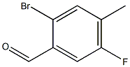 2-BROMO-4-METHYL-5-FLUOROBENZALDEHYDE Struktur