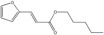 2-furanacrylic acid amyl ester Struktur