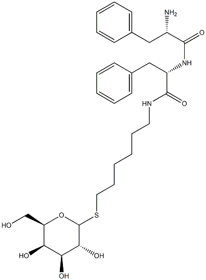 6'-((N-phenylalanylphenylalanyl)amino)hexyl 1-thiogalactoside Struktur