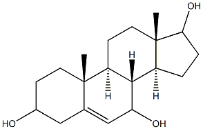 5-androstene-3,7,17-triol Struktur