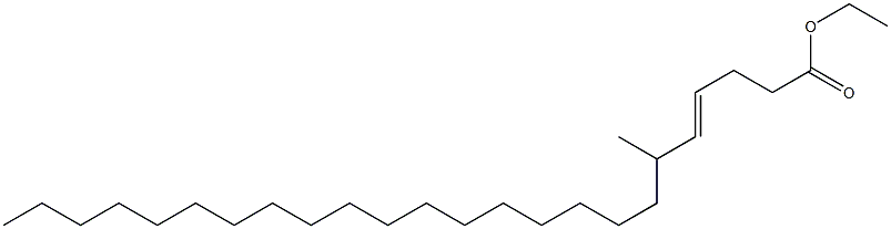 ethyl 6-methyltetracos-4-enoate Struktur