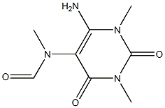 6-AMINO-5-FORMYL-METHYLAMINO-1,3-DIMETHYLURACIL Struktur