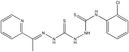 N-(2-chlorophenyl)-2-({2-[(E)-1-(2-pyridinyl)ethylidene]hydrazino}carbothioyl)-1-hydrazinecarbothioamide Struktur