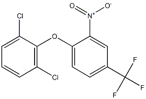 1,3-dichloro-2-[2-nitro-4-(trifluoromethyl)phenoxy]benzene Struktur