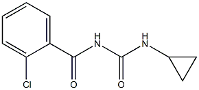 N-(2-chlorobenzoyl)-N'-cyclopropylurea Struktur