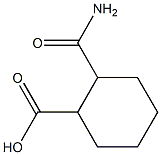 2-(aminocarbonyl)cyclohexane-1-carboxylic acid Struktur