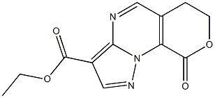 ethyl 9-oxo-6,9-dihydro-7H-pyrano[4,3-e]pyrazolo[1,5-a]pyrimidine-3-carboxylate Struktur