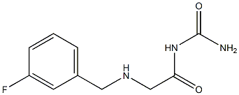 (2-{[(3-fluorophenyl)methyl]amino}acetyl)urea Struktur