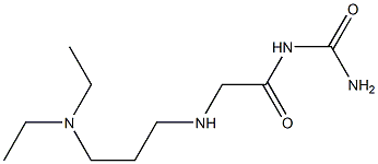 (2-{[3-(diethylamino)propyl]amino}acetyl)urea Struktur