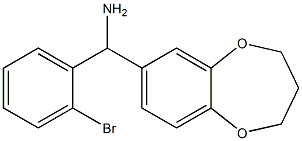 (2-bromophenyl)(3,4-dihydro-2H-1,5-benzodioxepin-7-yl)methanamine Struktur