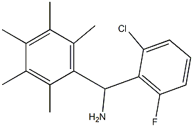 (2-chloro-6-fluorophenyl)(2,3,4,5,6-pentamethylphenyl)methanamine Struktur