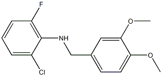 (2-chloro-6-fluorophenyl)(3,4-dimethoxyphenyl)methylamine Struktur