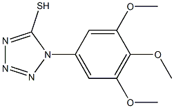 1-(3,4,5-trimethoxyphenyl)-1H-1,2,3,4-tetrazole-5-thiol Struktur