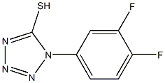 1-(3,4-difluorophenyl)-1H-1,2,3,4-tetrazole-5-thiol Struktur