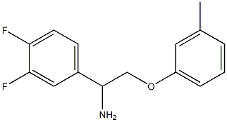 1-(3,4-difluorophenyl)-2-(3-methylphenoxy)ethanamine Struktur