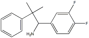 1-(3,4-difluorophenyl)-2-methyl-2-phenylpropan-1-amine Struktur