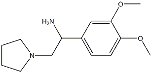 1-(3,4-dimethoxyphenyl)-2-pyrrolidin-1-ylethanamine Struktur