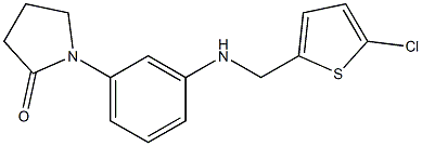 1-(3-{[(5-chlorothiophen-2-yl)methyl]amino}phenyl)pyrrolidin-2-one Struktur