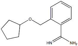 2-[(cyclopentyloxy)methyl]benzenecarboximidamide Struktur