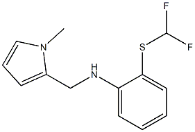 2-[(difluoromethyl)sulfanyl]-N-[(1-methyl-1H-pyrrol-2-yl)methyl]aniline Struktur