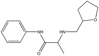 2-[(oxolan-2-ylmethyl)amino]-N-phenylpropanamide Struktur