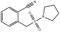 2-[(pyrrolidine-1-sulfonyl)methyl]benzonitrile Struktur