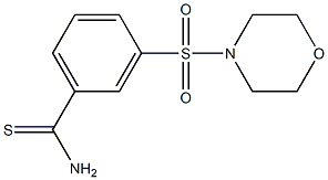 3-(morpholin-4-ylsulfonyl)benzenecarbothioamide Struktur